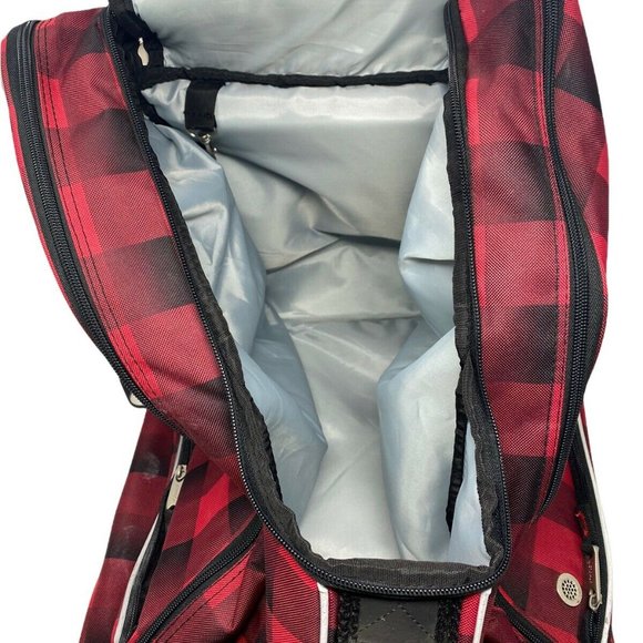 Athalon Everything Boot Bag Buffalo Check Black & Red Lumber Jack Backpack - Picture 7 of 12